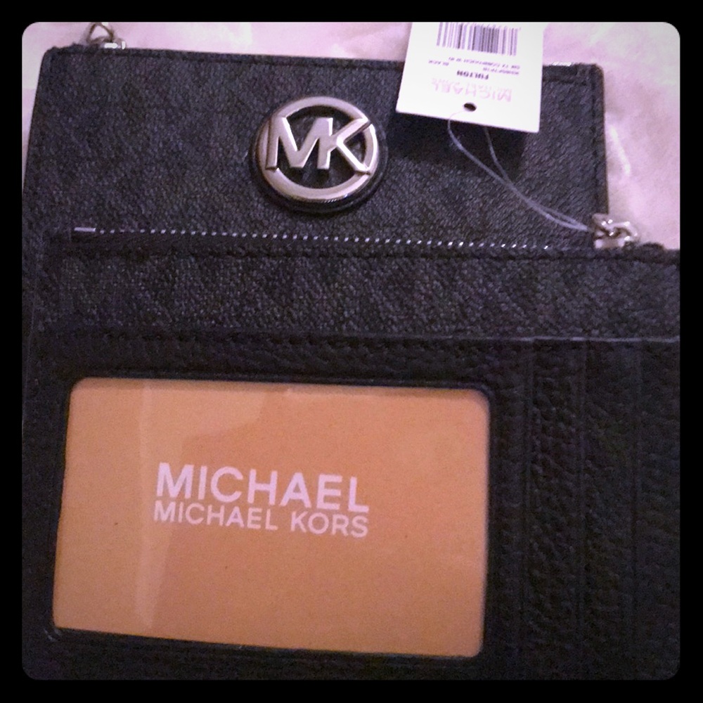 Michael Kors signature Authentic  Leather